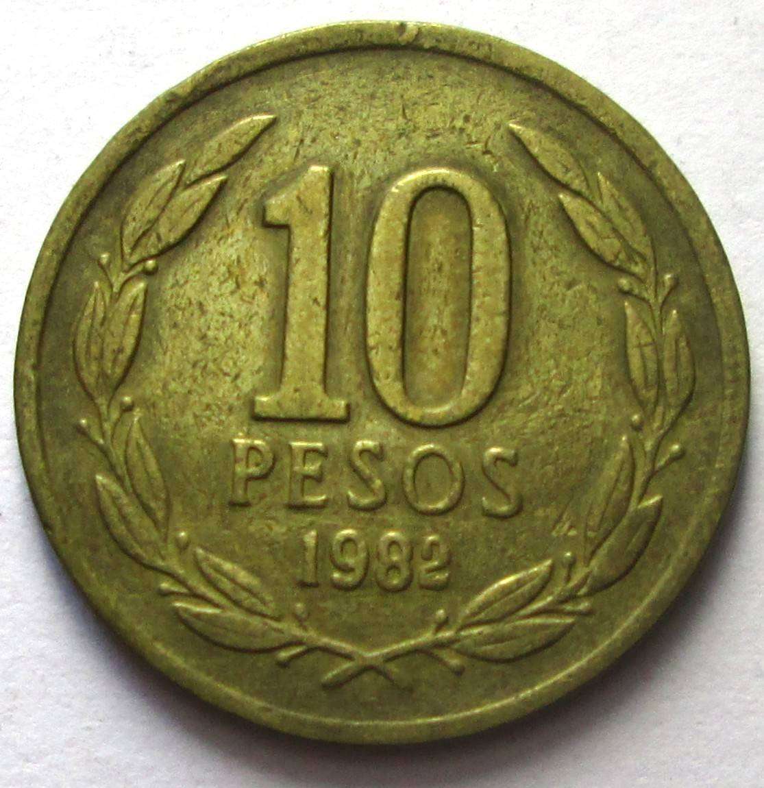 1982 Chile 10 Pesos