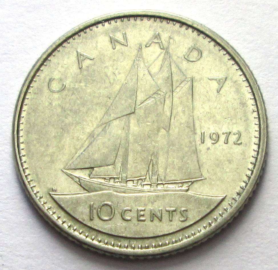 1972 Canada 10 Cents