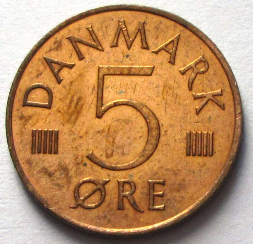 1973 Denmark 5 Ore