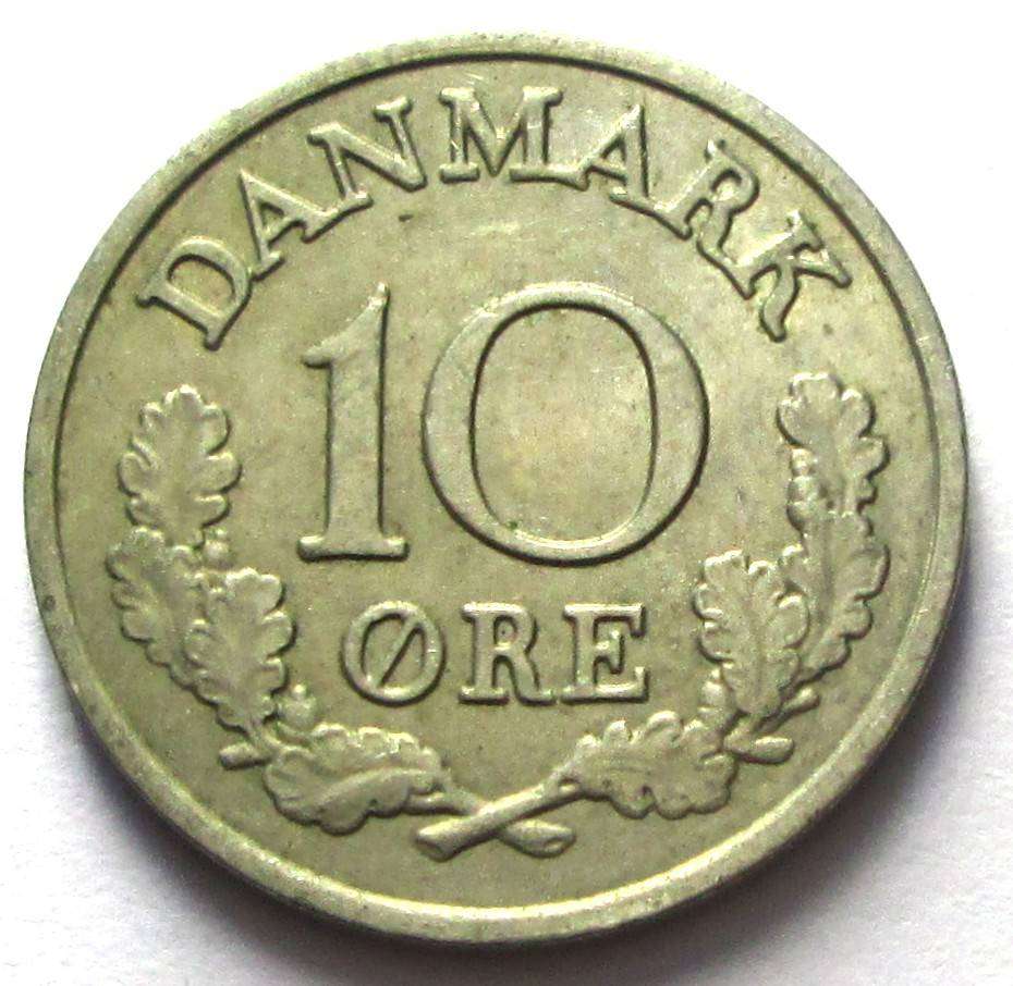 1962 Denmark 10 Ore