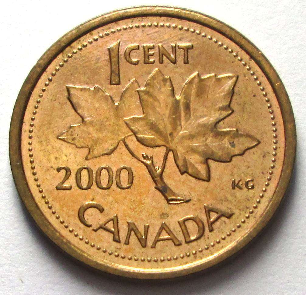 2000 Canada 1 Cent