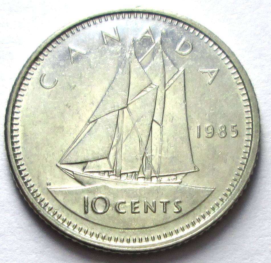 1985 Canada 10 Cents