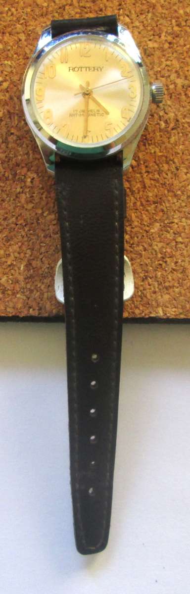 Rottery 17 Jewels Incabloc Watch