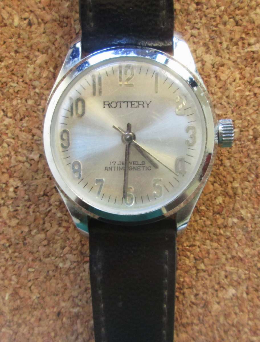 Rottery 17 Jewels Incabloc Watch