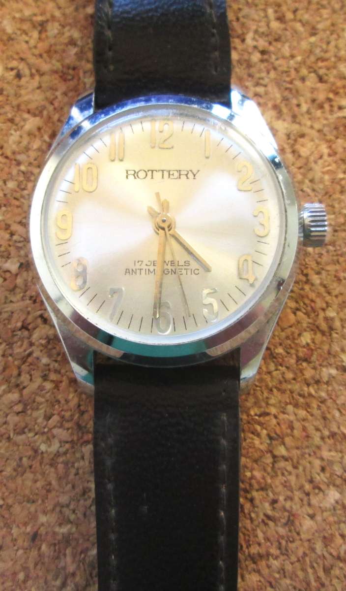 Rottery 17 Jewels Incabloc Watch