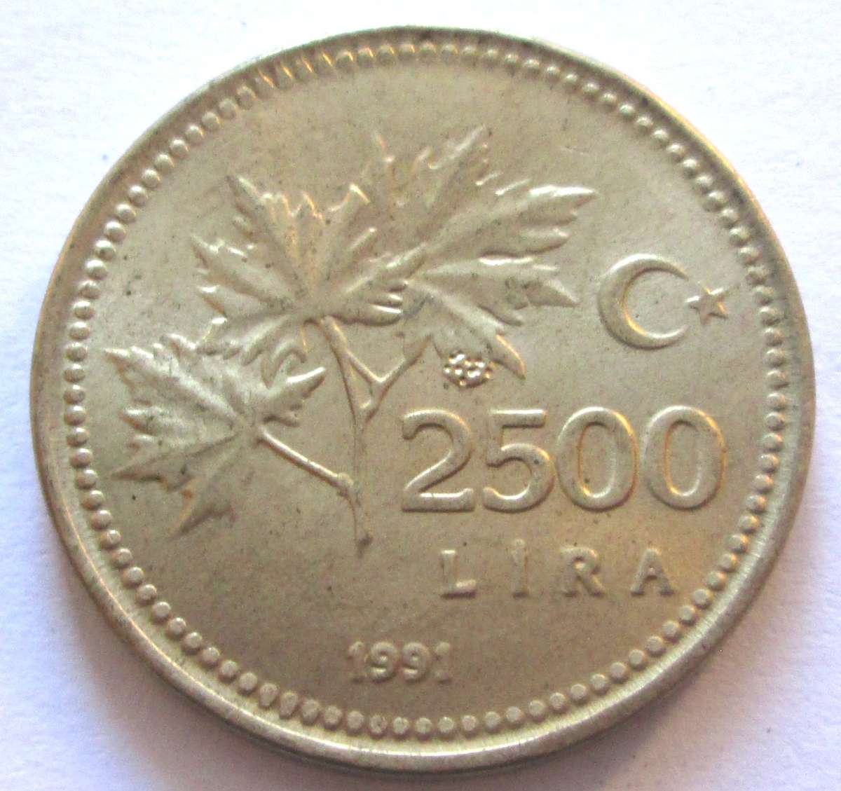 1991 Turkey 2500 Lira