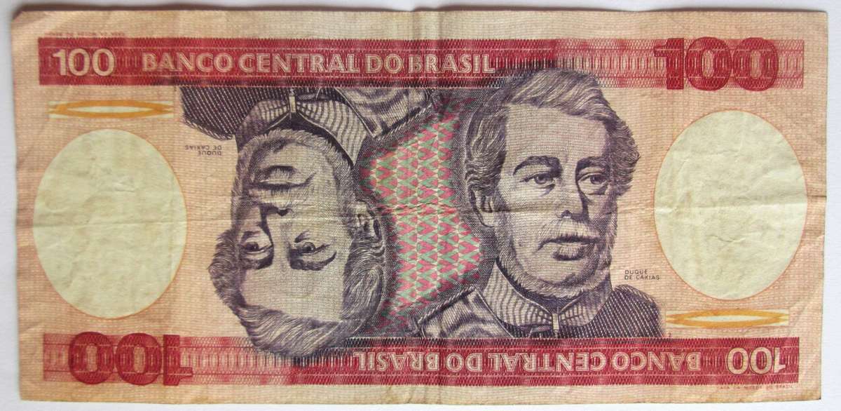Brazil 100 Cruzeiros Nr A0153085995A