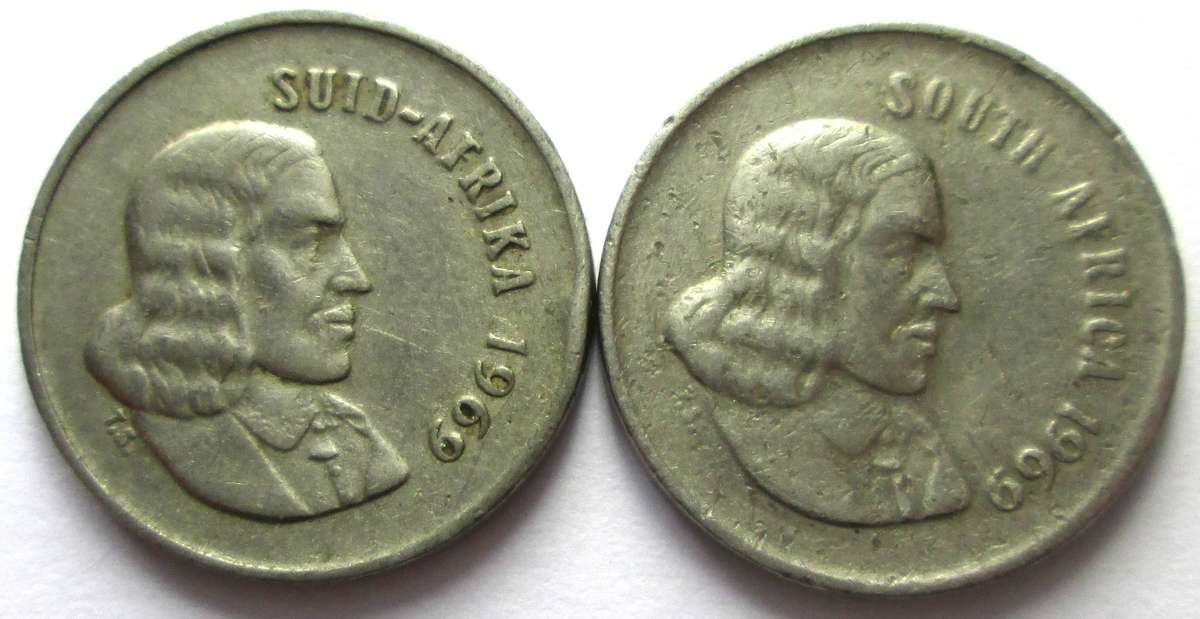 1969 South Africa 5 Cents