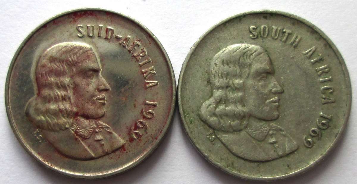 1969 South Africa 5 Cents