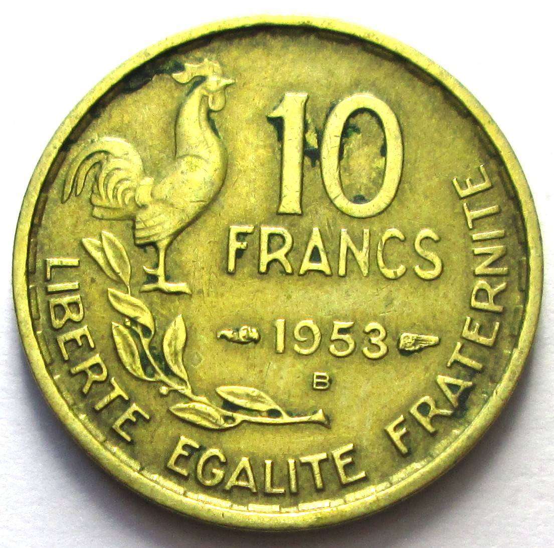 1953 France 10 Francs