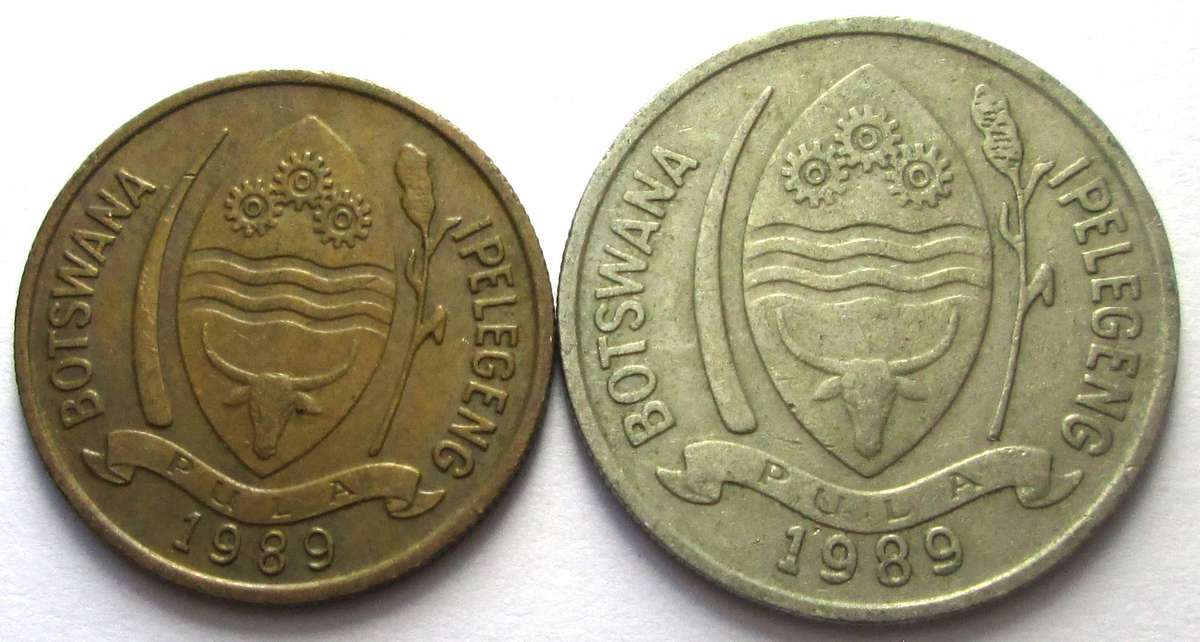 1989 Botswana 5/10 Thebe