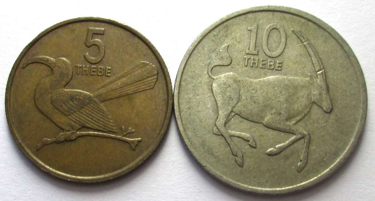1989 Botswana 5/10 Thebe