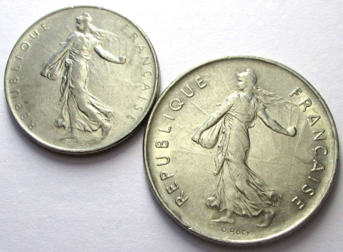 1971 France 1 Franc 5 Francs