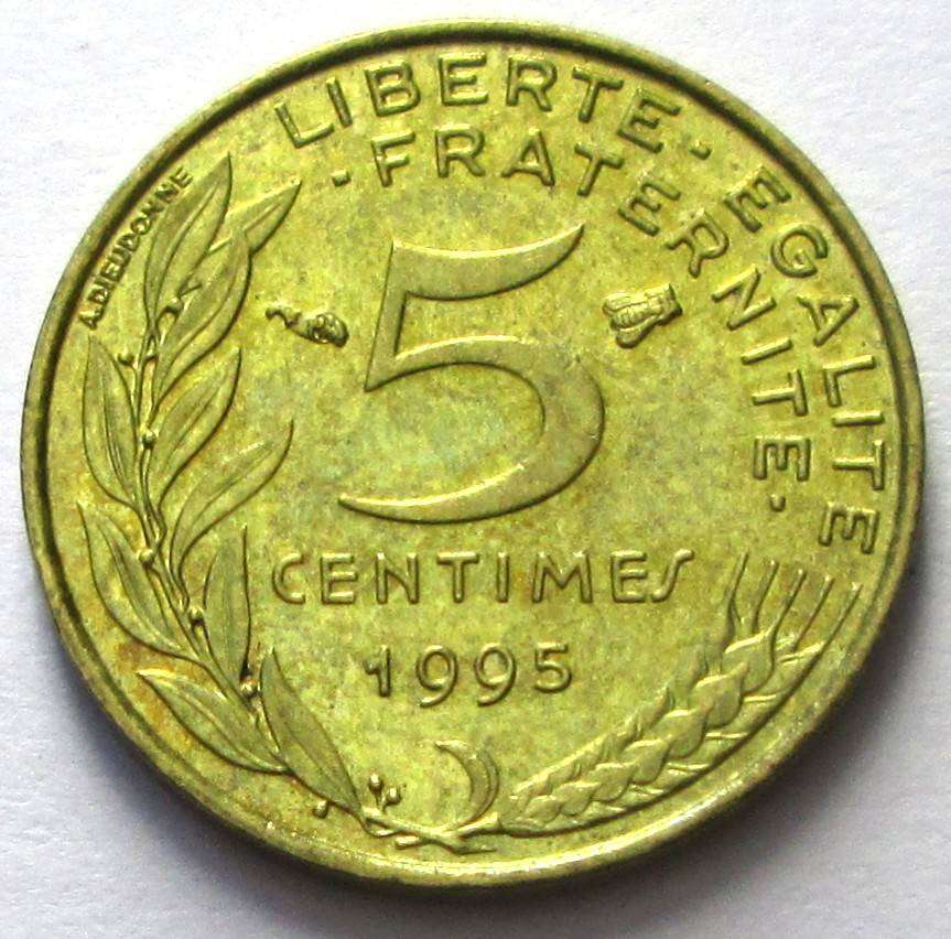 1995 France 5 Centimes