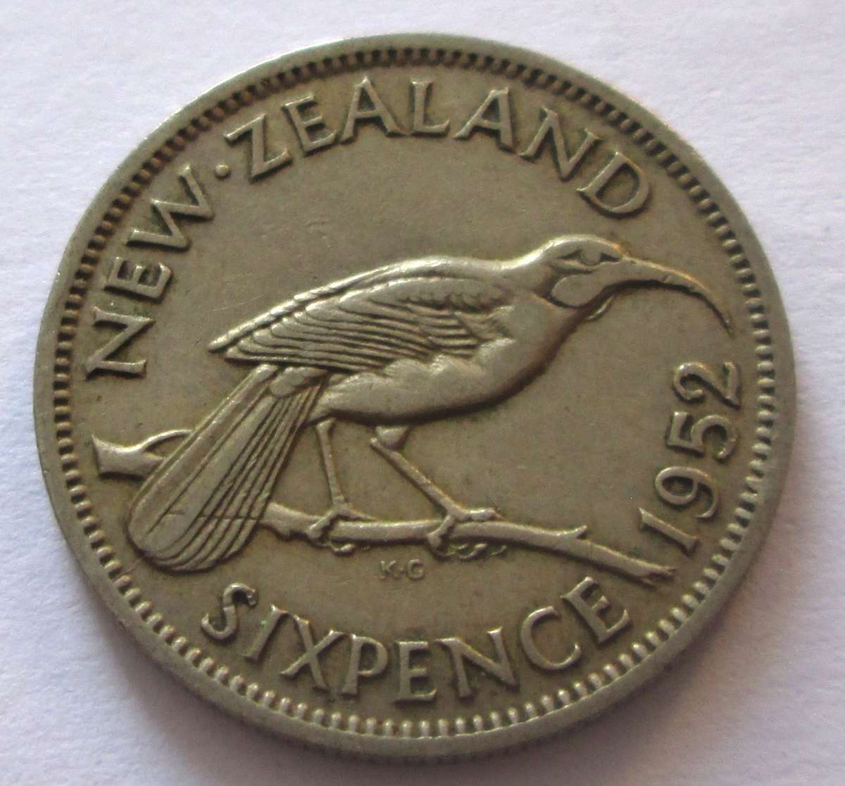 1952 New Zealand 6 Pence