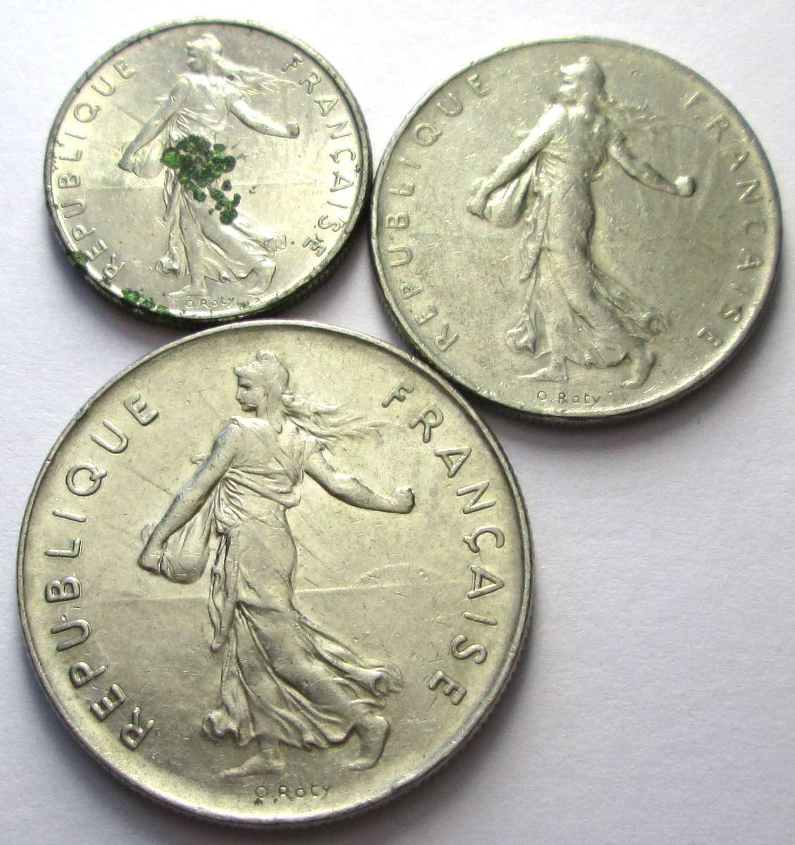 1974 France Half 1 Franc 5 Francs