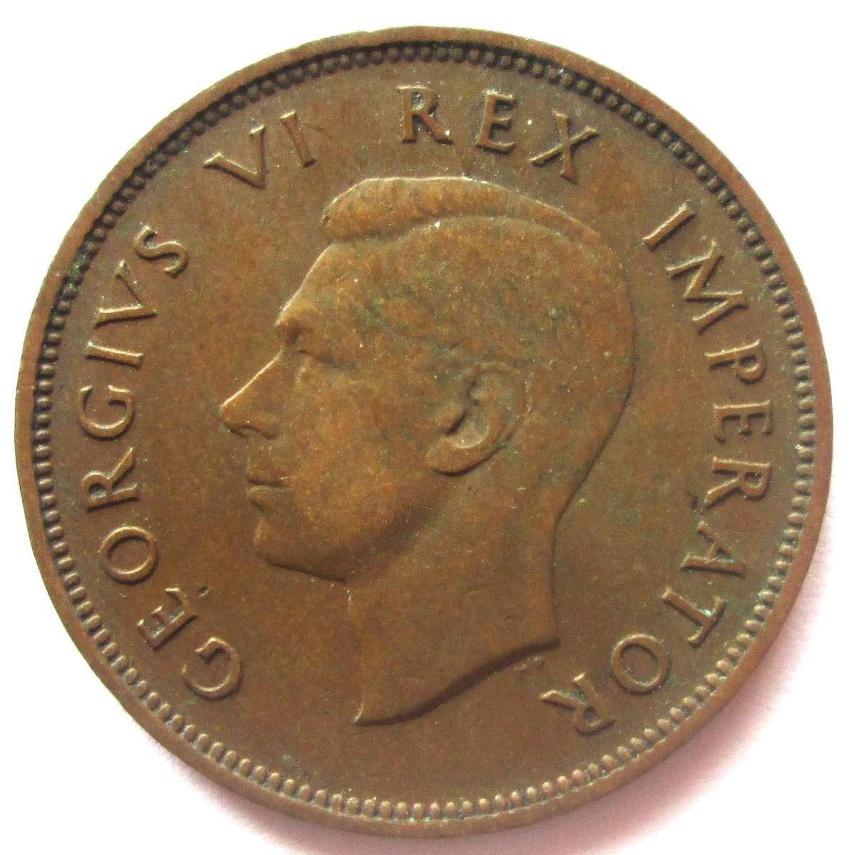 1940 Union of South Africa Half Penny