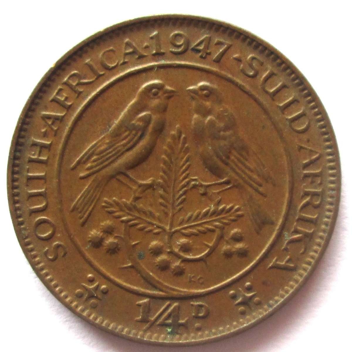 1947 Union of South Africa Quarter Penny