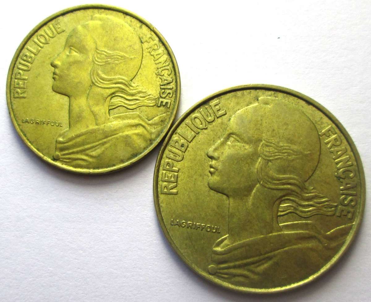 1987 France 10/20 Centimes