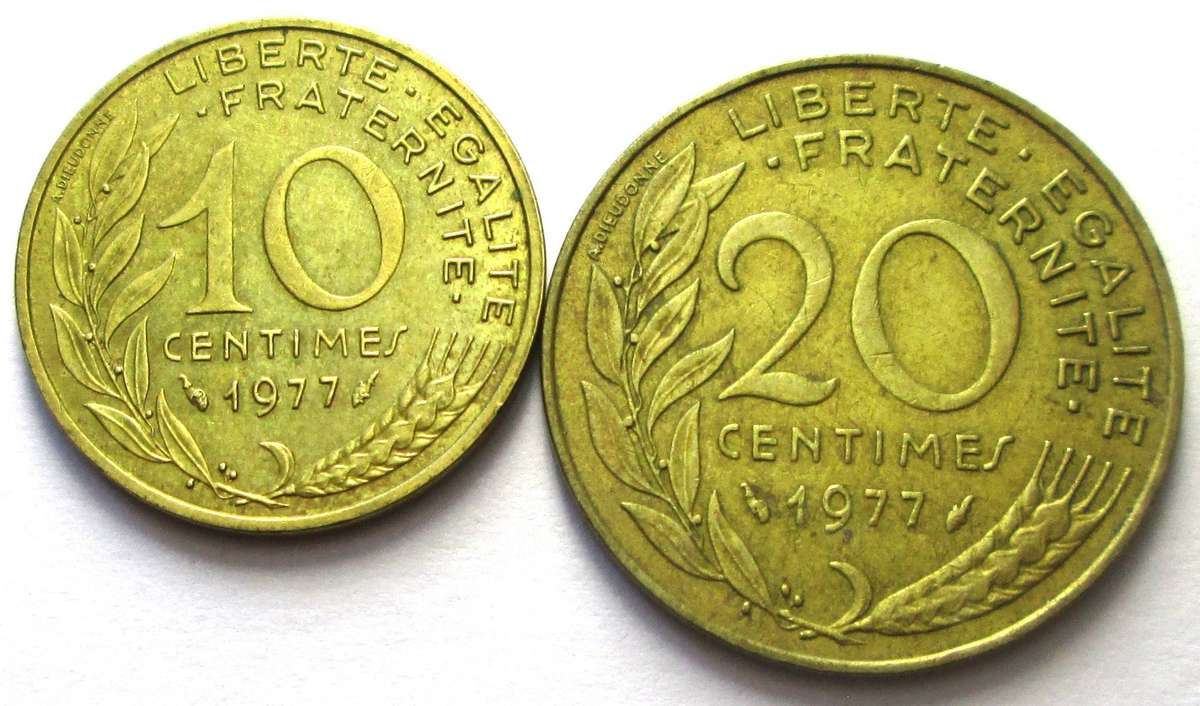1977 France 10/20 Francs