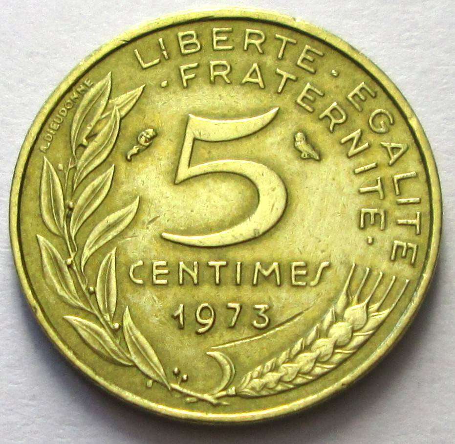 1973 France 5 Centimes