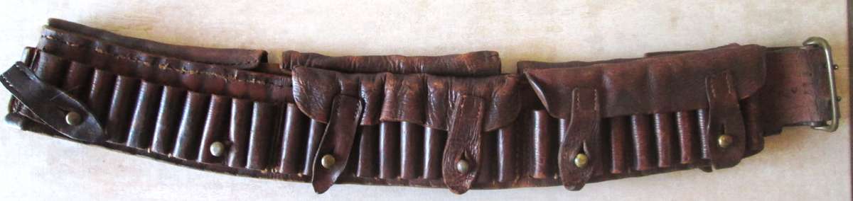 1901 Boer War British Army Leather Bandolier Belt