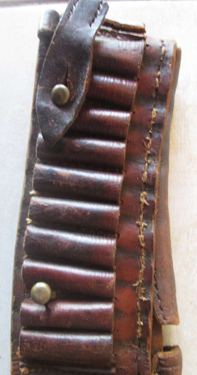 1901 Boer War British Army Leather Bandolier Belt