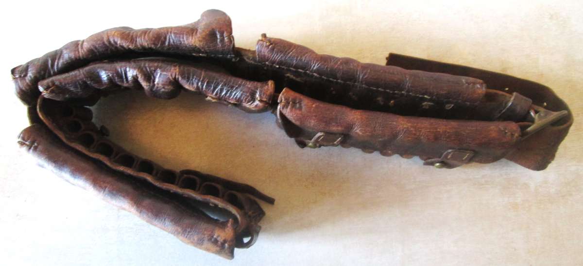 1901 Boer War British Army Leather Bandolier Belt