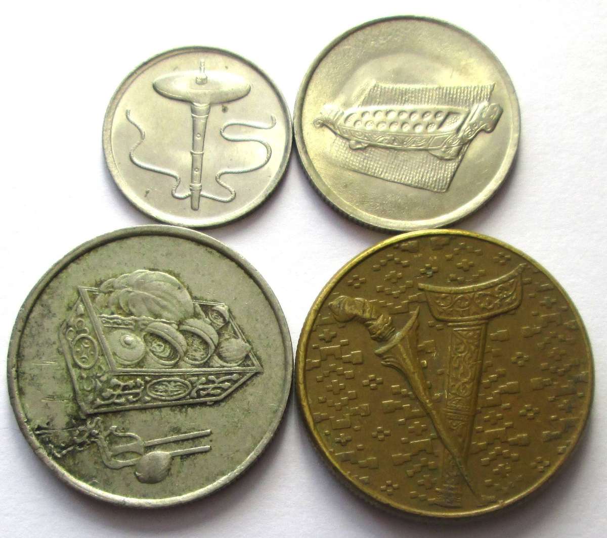 1992 Malaysia 5 Sen 10 Sen 20 Sen 1 Dollar