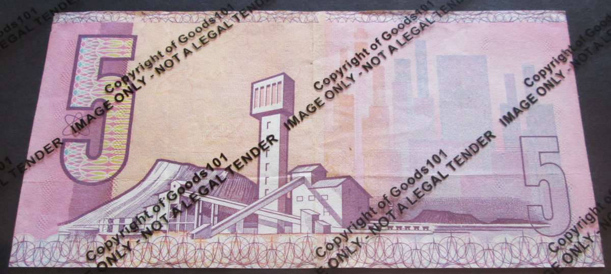 Five Rand Republic of South Africa Serial Nr BA5169123