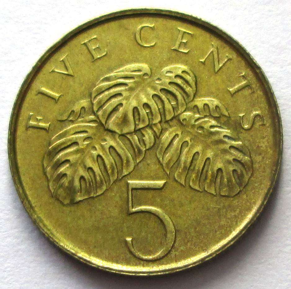 2001 Singapore 5 Cents