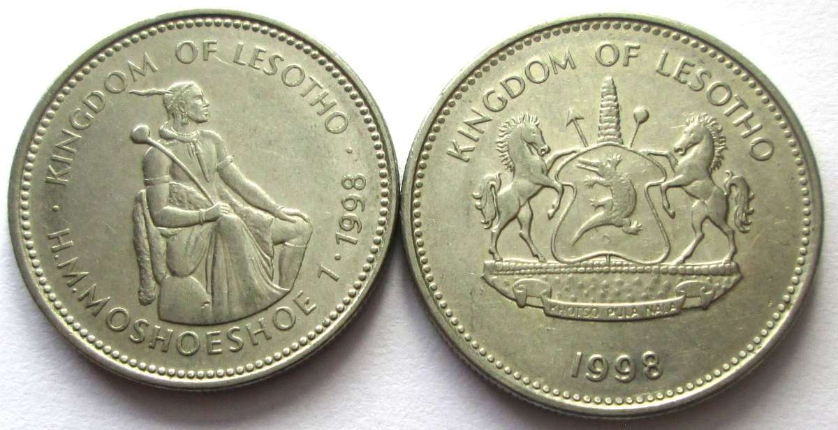 1998 Lesotho 1 Loti 2 Maloti