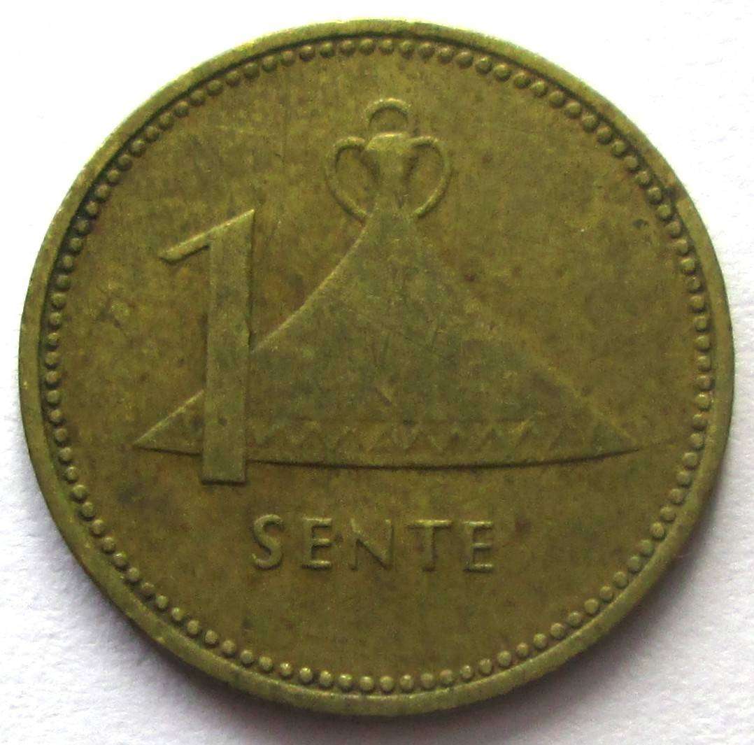 1985 Lesotho 1 Sente