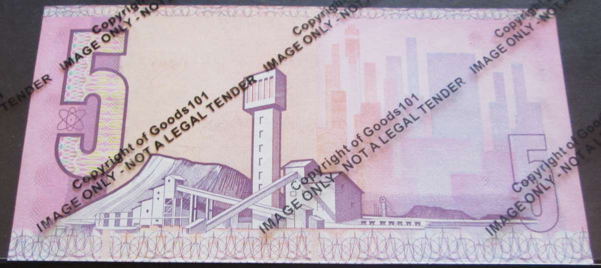 Five Rand Republic of South Africa Serial Nr AL1961592