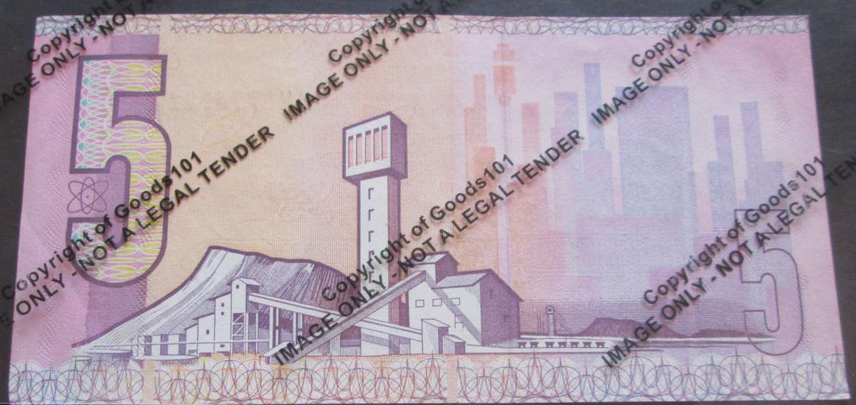 Five Rand Republic of South Africa Serial Nr AM8776921