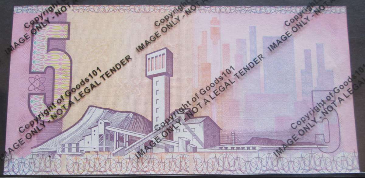 Five Rand Republic of South Africa Serial Nr AM8777741