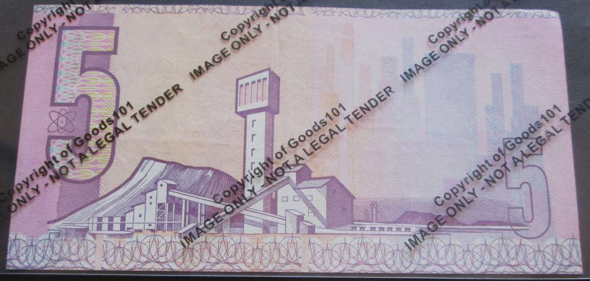 Five Rand Republic of South Africa Serial Nr CH9363064