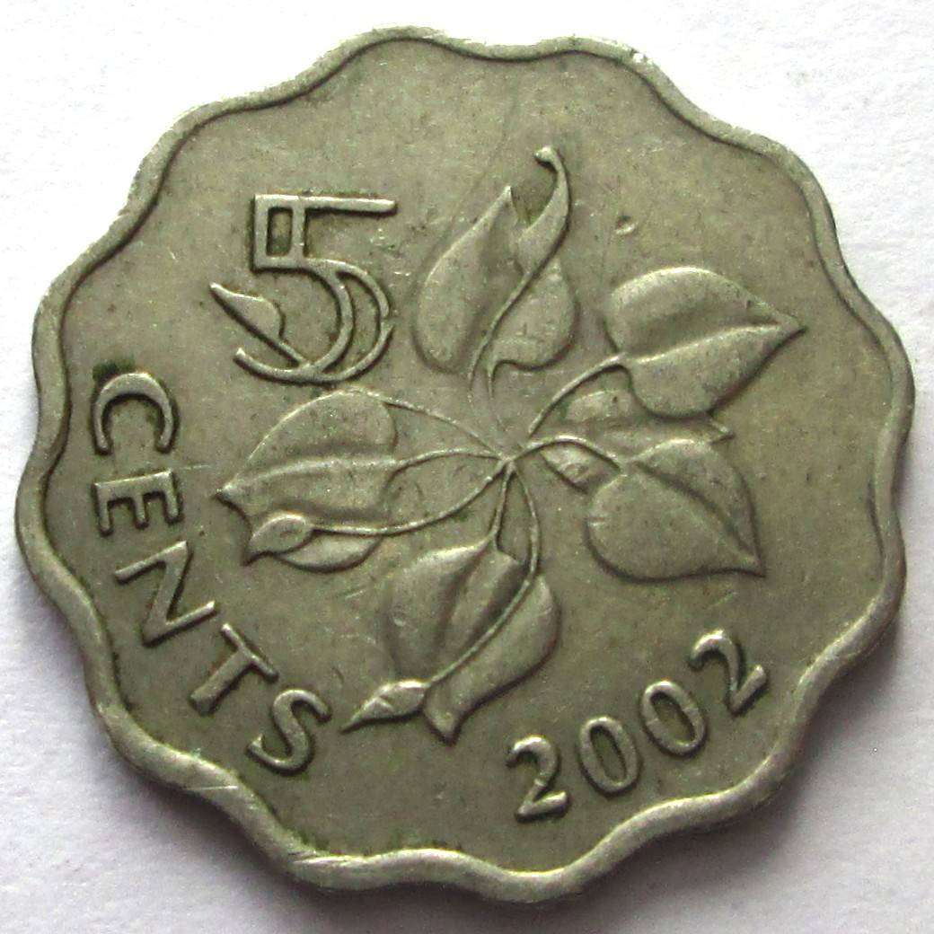 2002 Swaziland 5 Cents