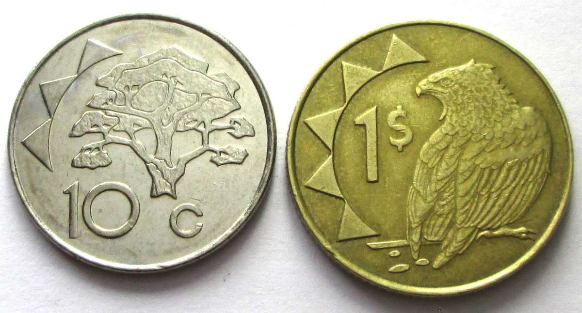1998 Namibia 10 Cents 1 Dollar