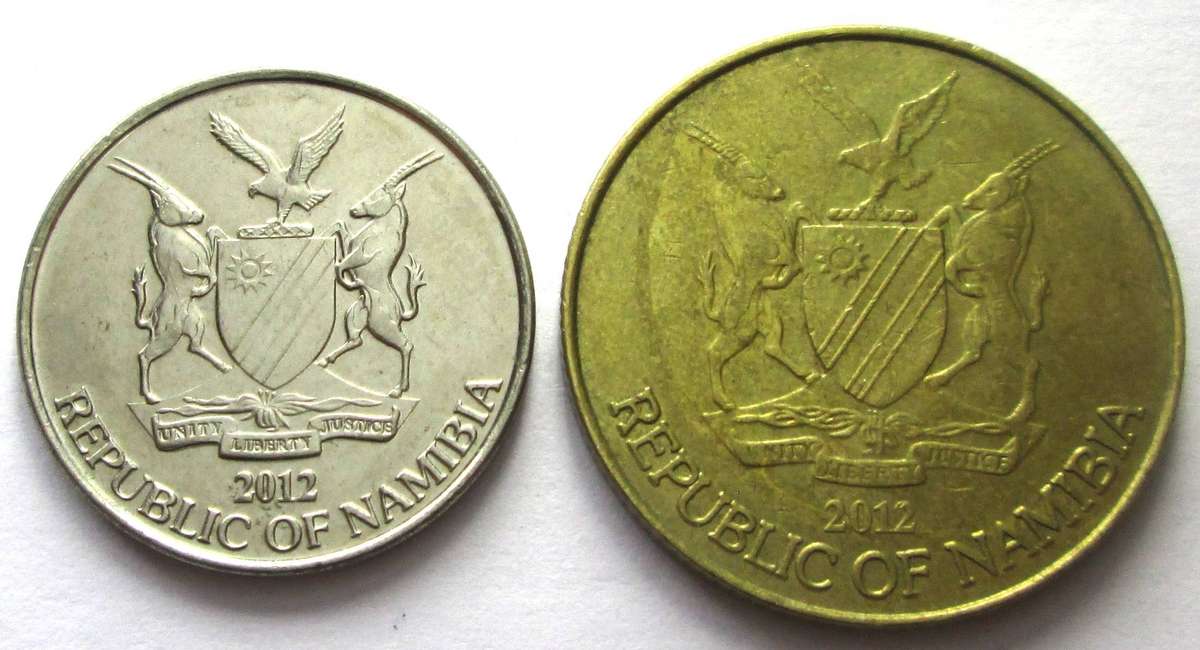 2012 Namibia 10 Cents 5 Dollars