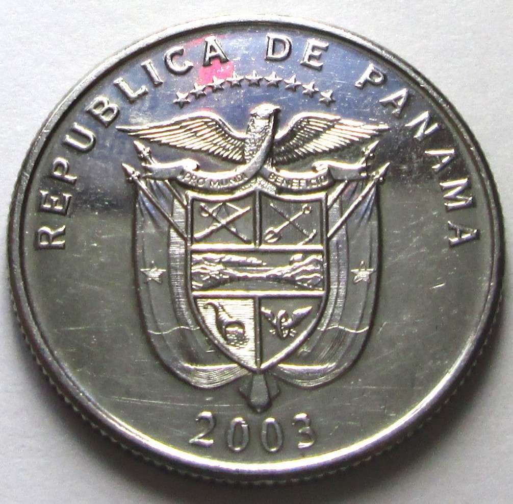 2003 Panama 25 Centesimos Commemorative