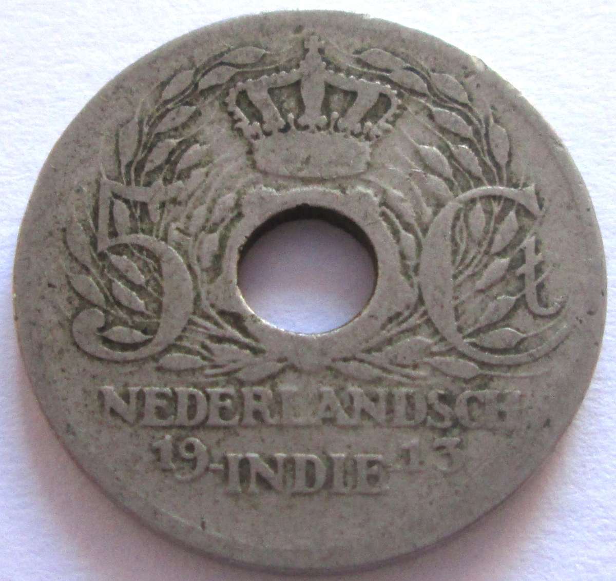 1913 Netherlands East Indies 5 Cents