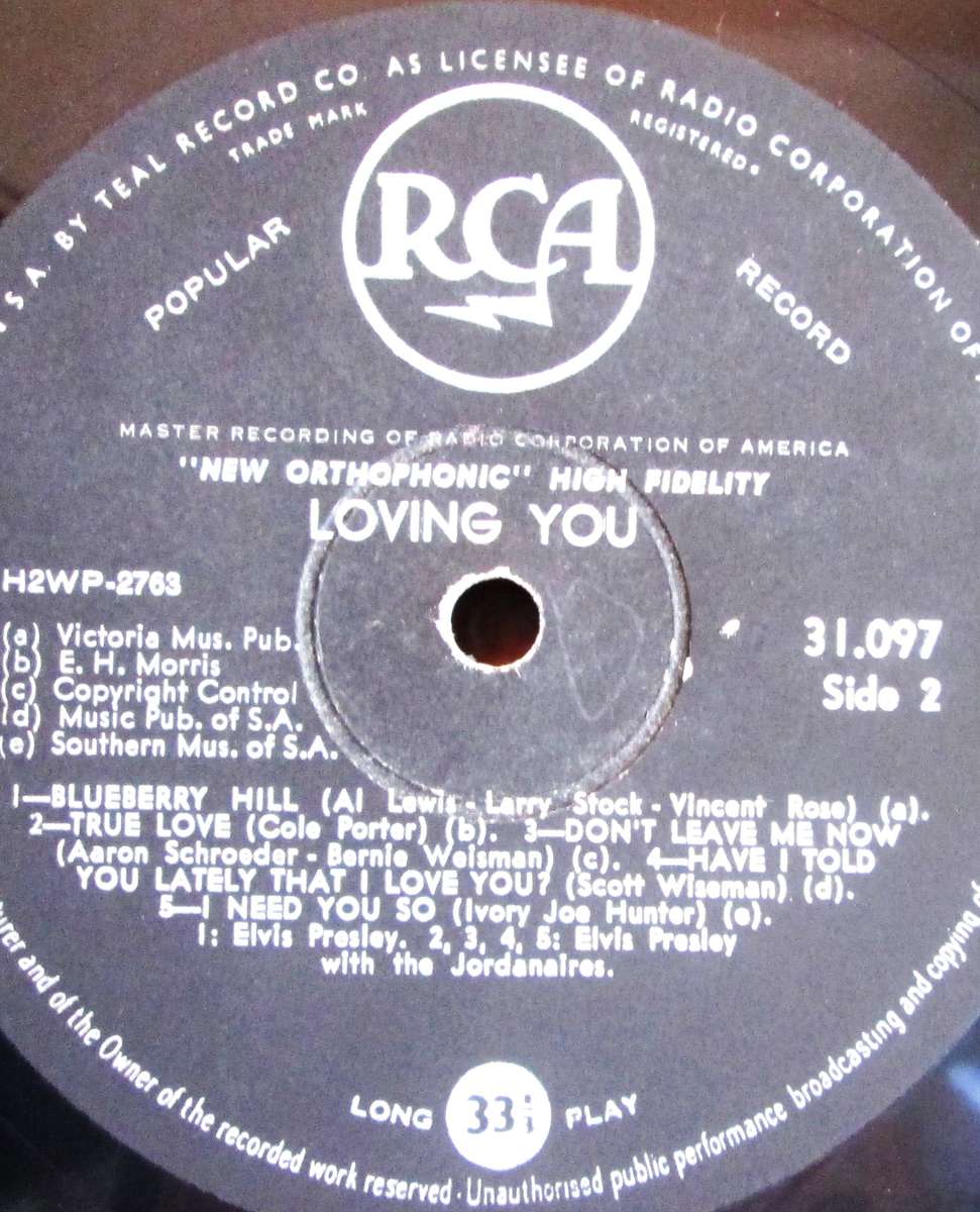 Elvis Presley Loving You Popular 31 097