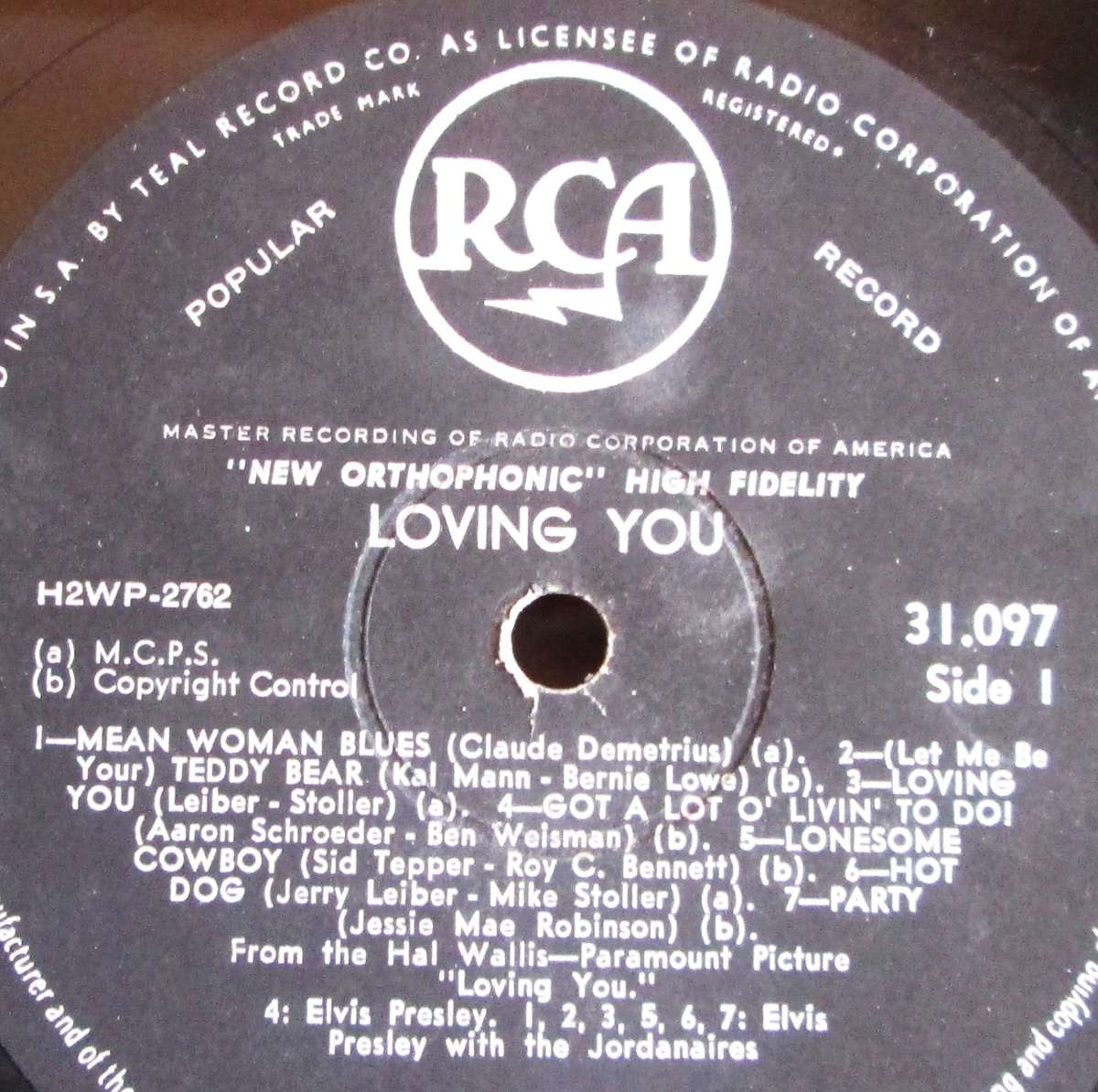 Elvis Presley Loving You Popular 31 097