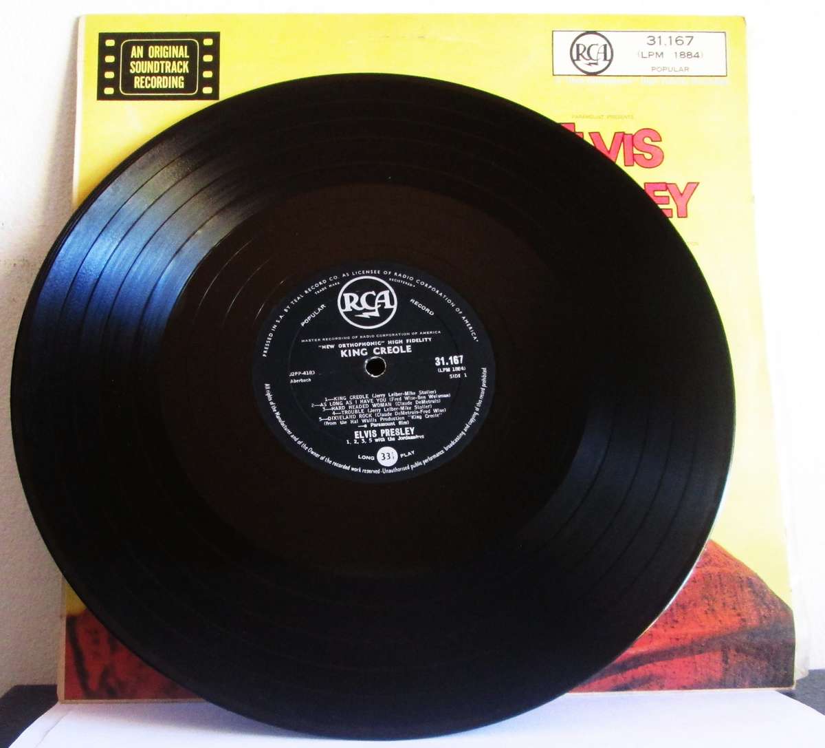 Elvis Presley Hal Walls King Creole LPM 1884 Popular 31167