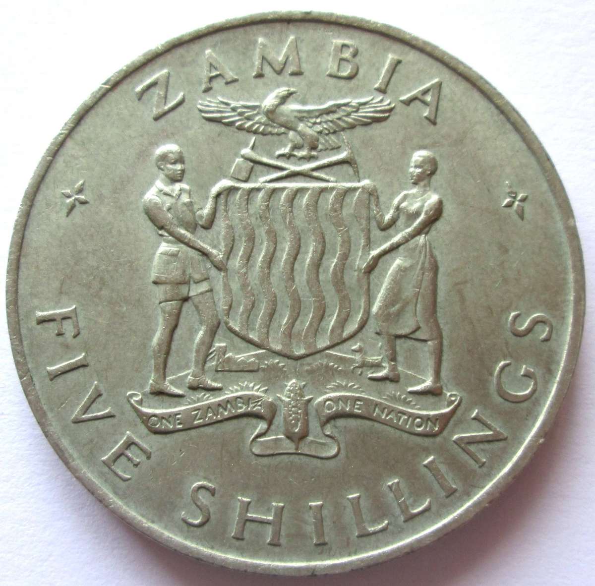 1965 Zambia 5 Shillings