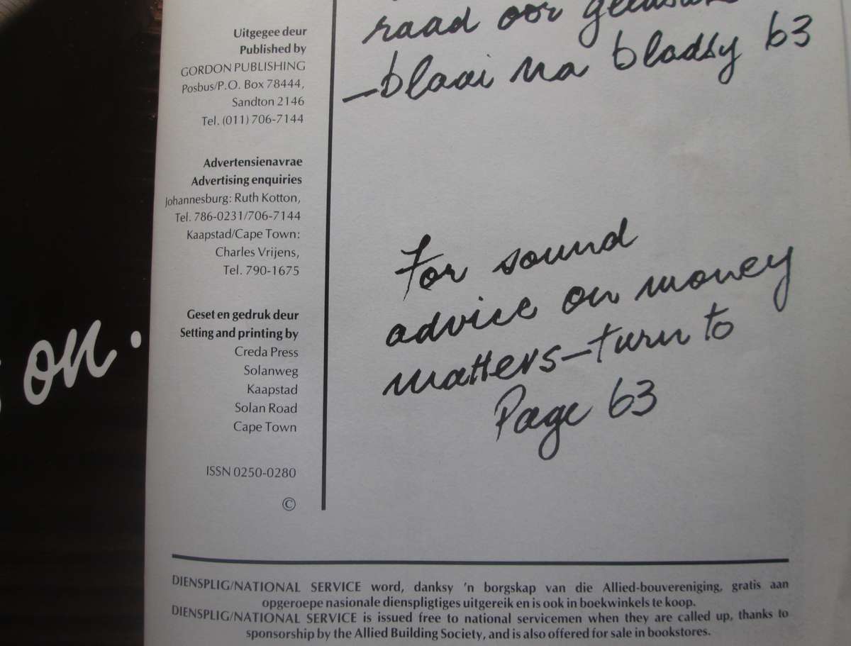 1985 National Services allied Building Society Booklet