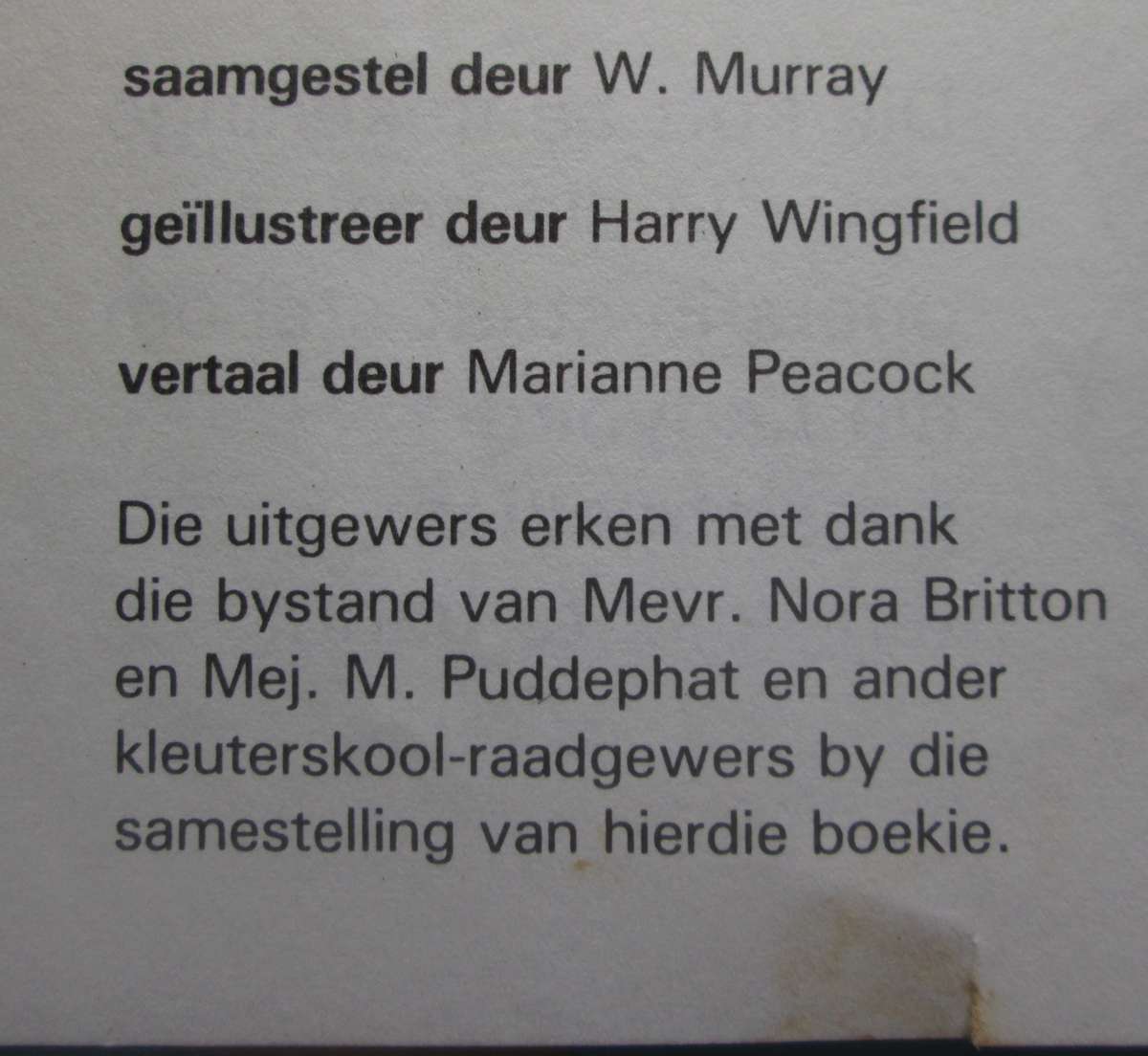 n Geselsboekie by die Huis Slaaptyd en die Strand