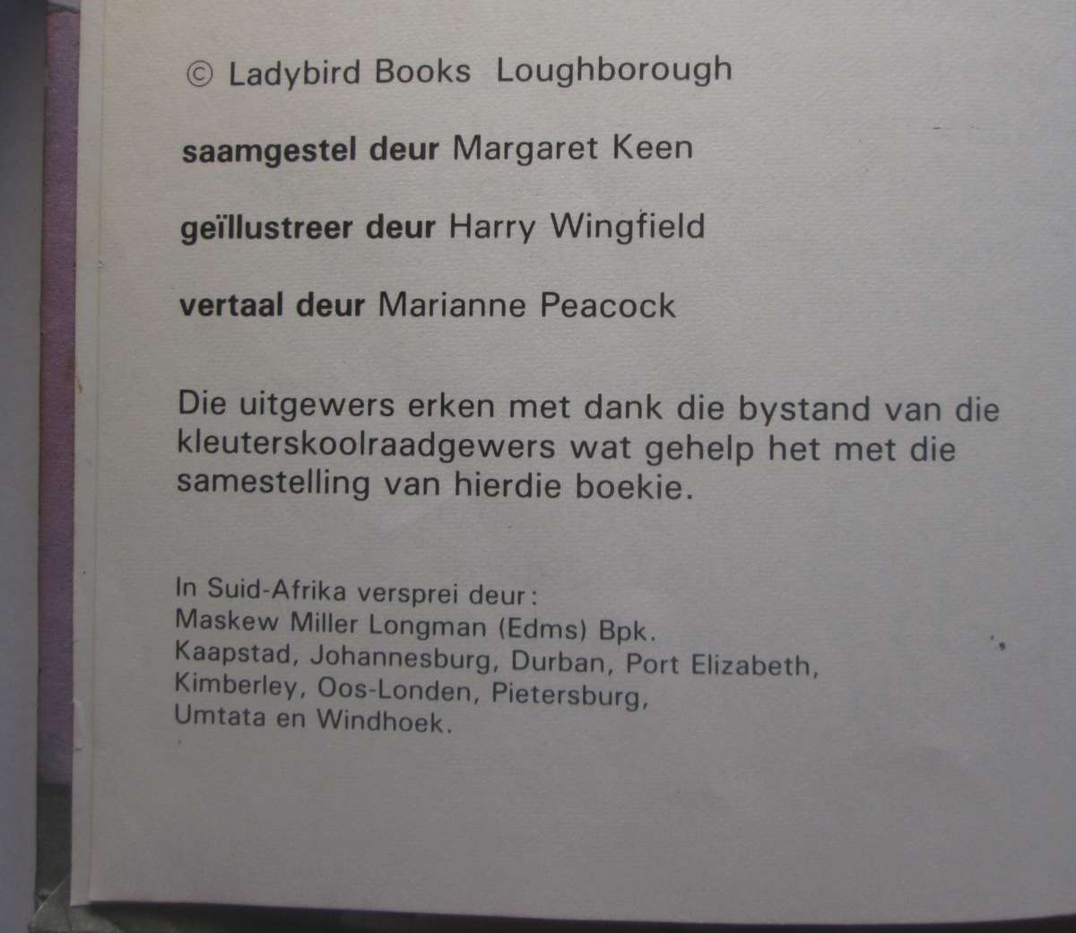 n Geselsboekie by die Huis Slaaptyd en die Strand