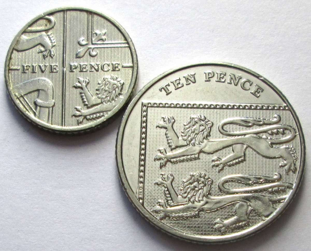 2014 Great Britain 5 Pence 10 Pence